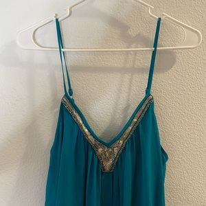 Express Turquoise Mini Dress